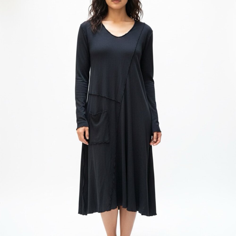 Cynthia Ashby Sheer Black Dress Size Extra Small